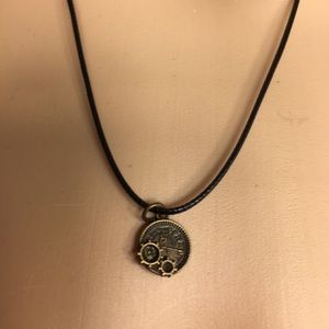 Handcrafted Clock & Gears Necklace
